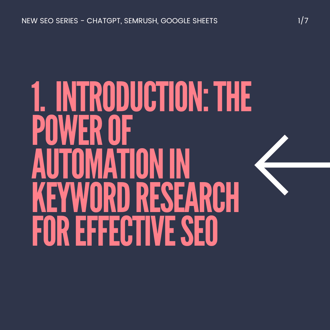 Introduction: The Power of Automation in Keyword Research for Effective SEO